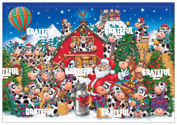 Christmas Party cows Puzzle