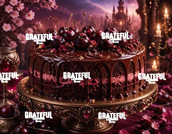 Fantasy Black Forest Cherry Chocolate Cake