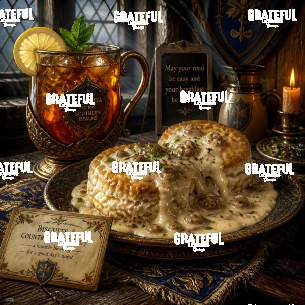 Fantasy Tavern Biscuits and Gravy