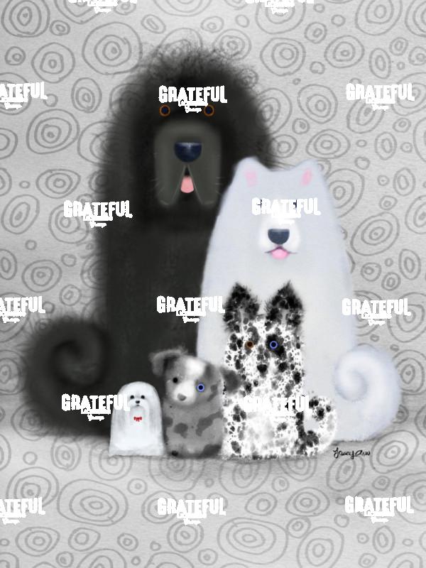 Black and White Dogs