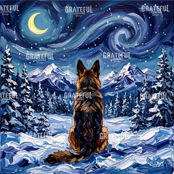 Snowscape - German Shepherd