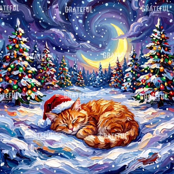 Dreaming of Christmas - Orange Tabby