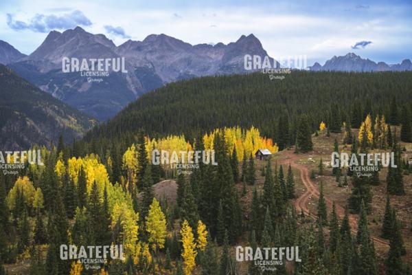 Autumn at the Molas Pass Cabin