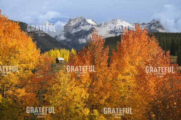 Molas Pass Cabin in the Fall