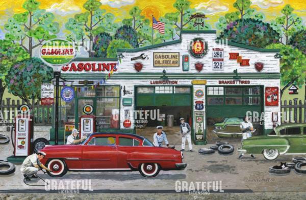 Vintage Gas Station