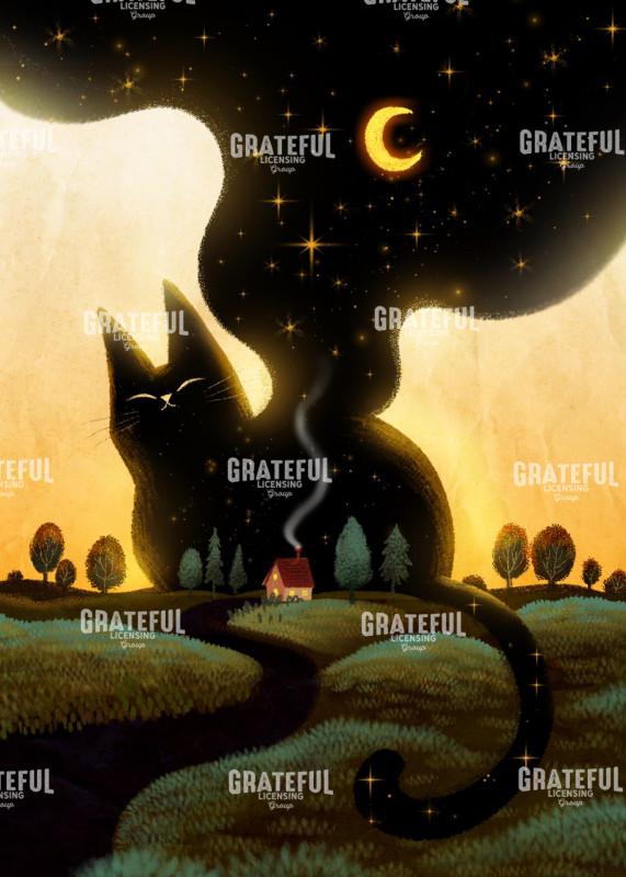 Black Cat on Horizon