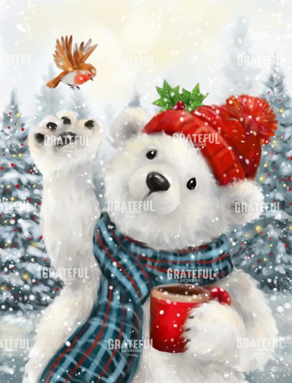 Polar Bear and Robin