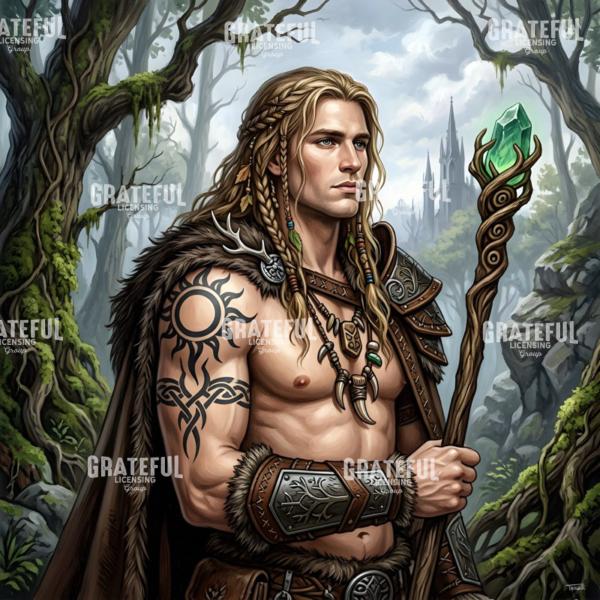 Druid With Staff