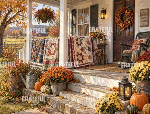 Autumn Quilts Front Porch