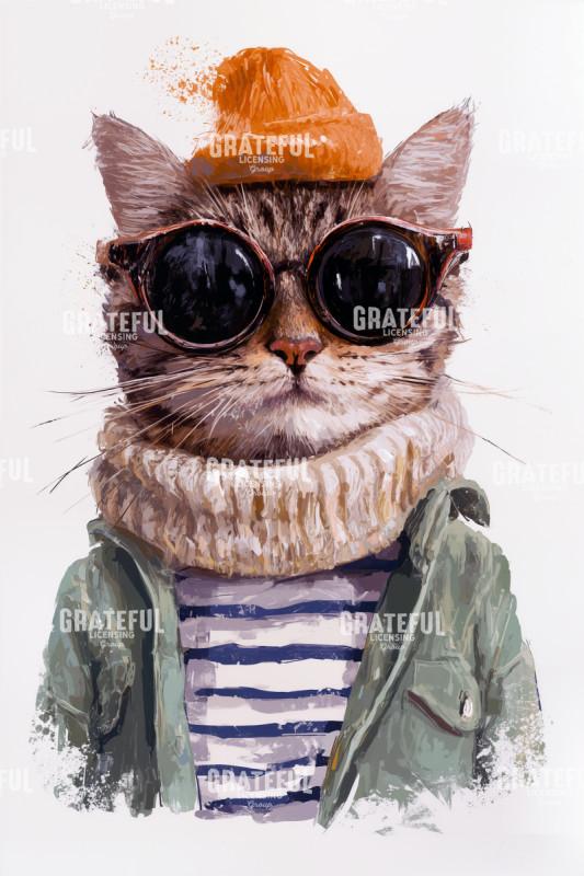 Hipster Cat